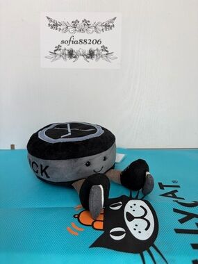 AUTHENTIC Jellycat Amuseables Sports Ice Hockey Puck- NWT- FAST SHIP